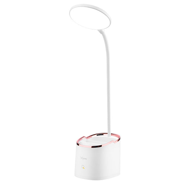 Rechargeable and plug-in bedside lamp