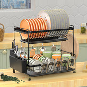 Double - Layer Multi - Functional Dish Rack Drain Basket For Storage And Arrangement