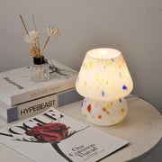 Handmade Glass Mushroom Small Table Lamp