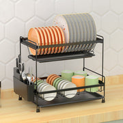 Double - Layer Multi - Functional Dish Rack Drain Basket For Storage And Arrangement