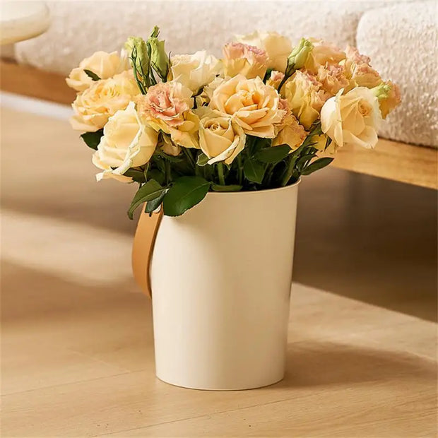 Flower Art Home Vase Household Transparent Flower Bucket Garden Pots