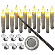 Floating Candles With Magic Wand Flickering Warm Light LED Flameless